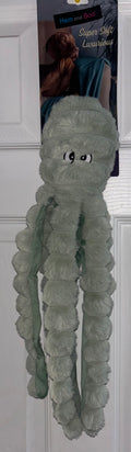 18" (45cm) Green Fluffy Octopus Dog Toy