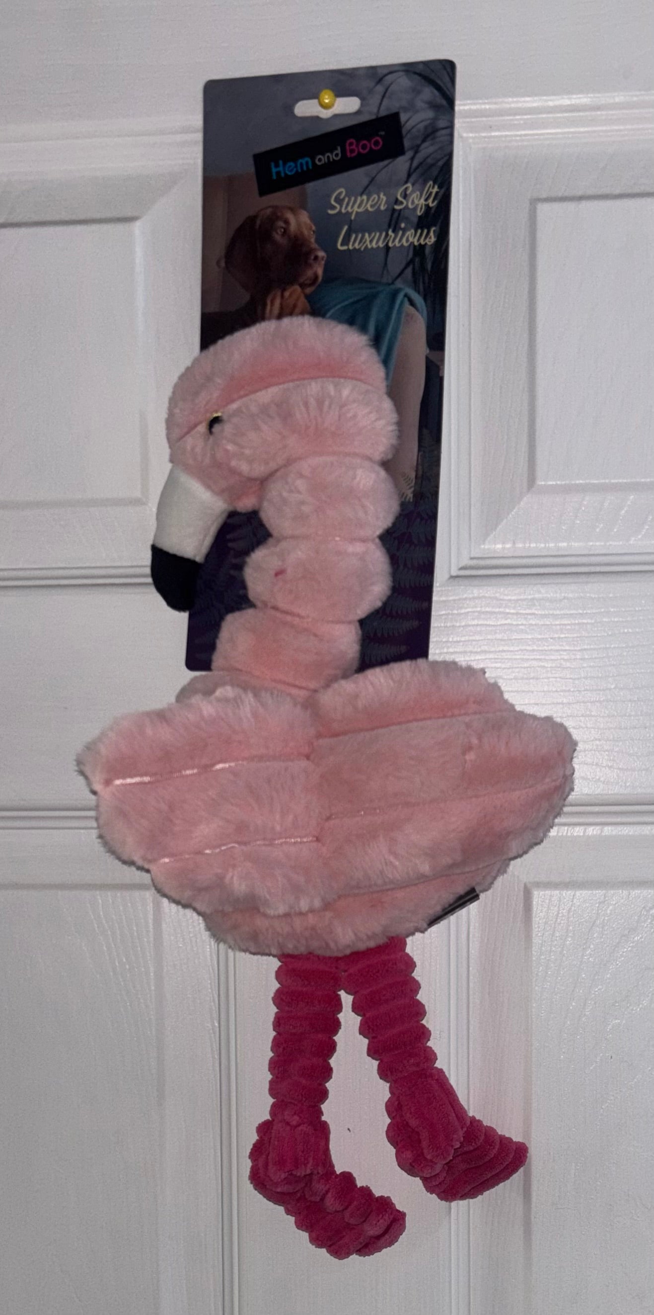 18" (45cm) Flamingo Plush Dog Toy